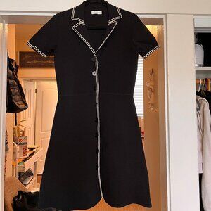 Sandro Laureene Contrast Topstitched Dress, US 6